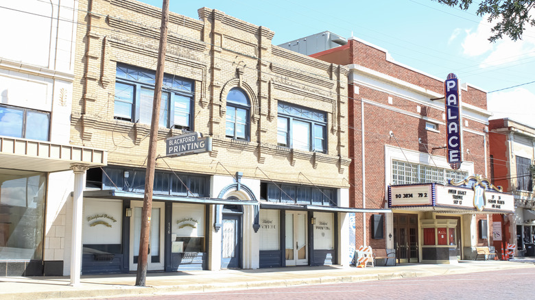 Historic downtown district in Corsicana, Texas