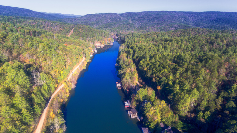 Lake Rabun in Rabun County, Georgia