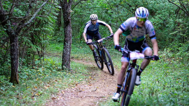Mountain bikers in Lexington, Kentucky
