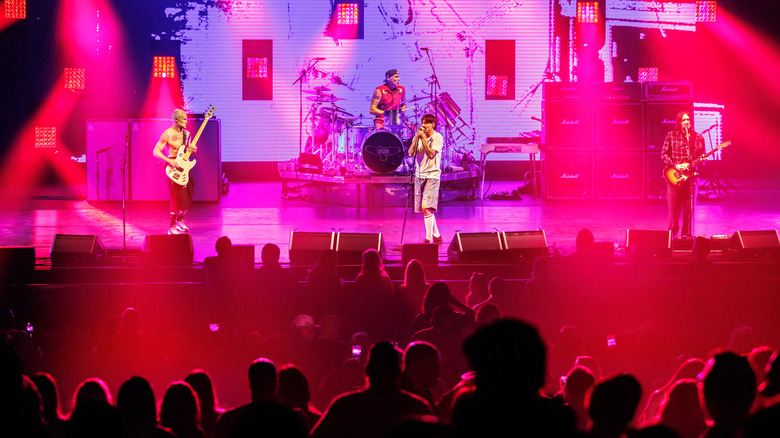The Red Hot Chili Peppers performing at Yaamava' Theater