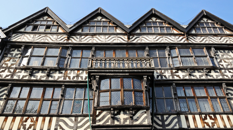Facade of the 16th century Ancient High House in Stafford
