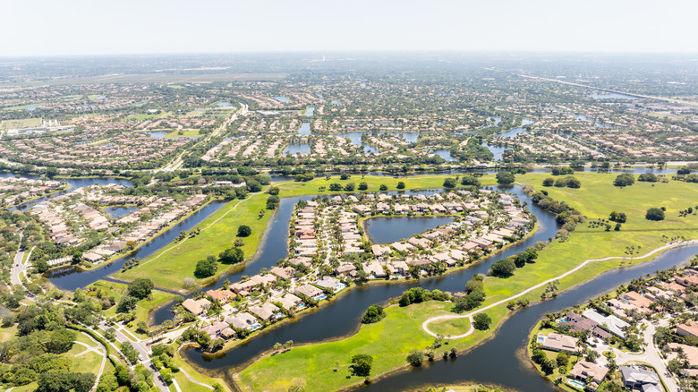 Aerial view of Coral Springs, Florida
