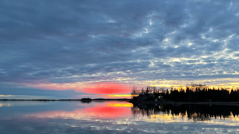 Sunset on Canada's Lake Abitibi