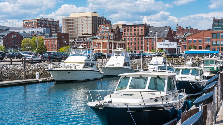 Harbor in Portland, Maine