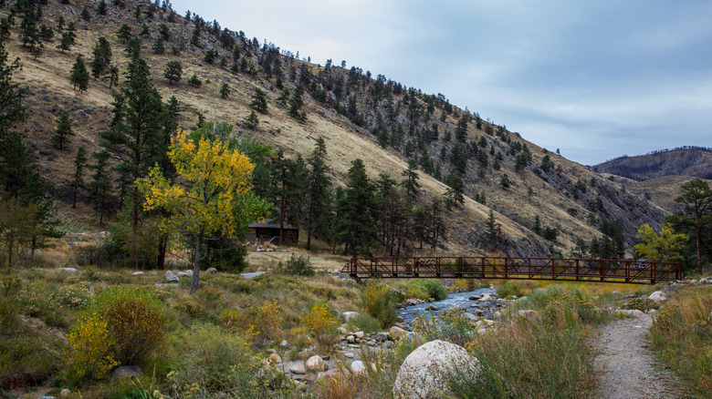 shot of Big Thompson River, Colorado near Drake