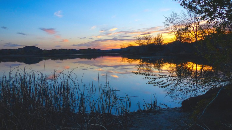Sunset at Banks Lake in Washington