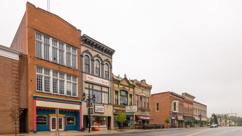 Historic business district in Napoleon, Ohio