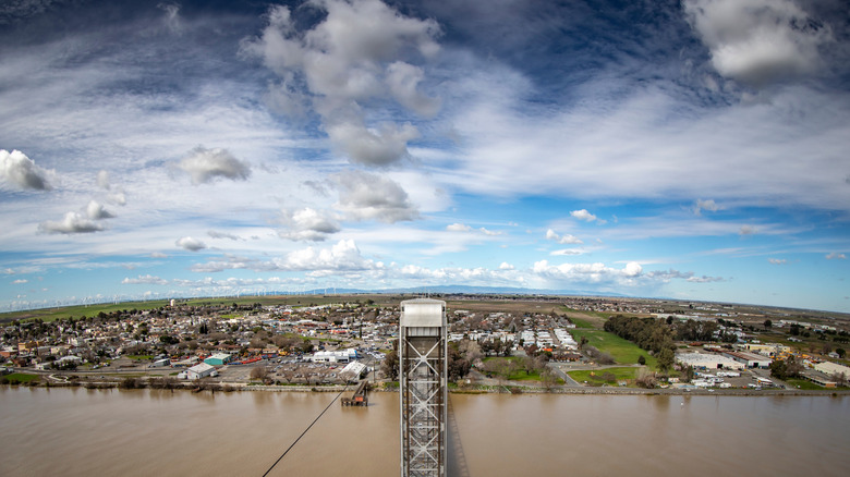 View from atop the Rio Vista Bridge