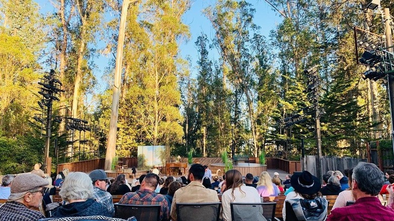 Audience and stage at Santa Cruz Shakespeare