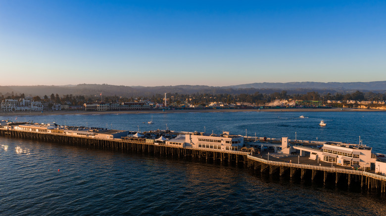 View of the Santa Cruz Wharf in Califonia