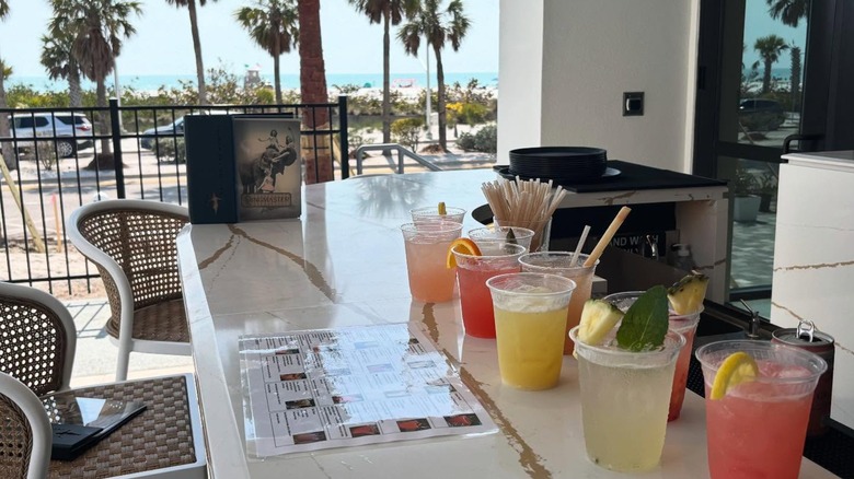 Ringmaster cocktails at Cirque St. Armands Beachside Hotel