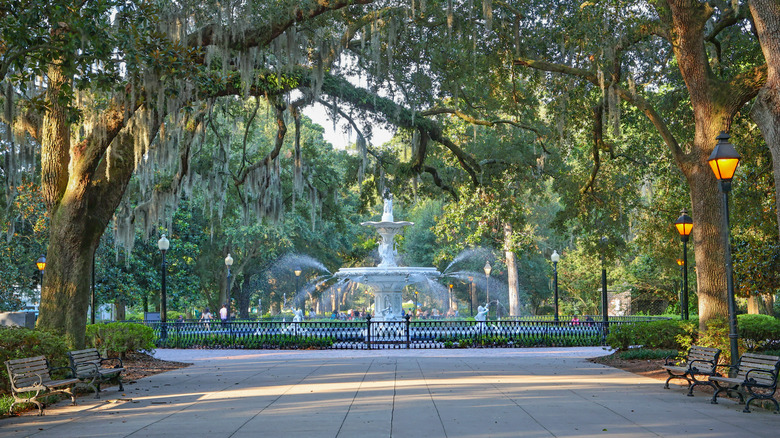 The fountain at Forsyth Park in Savannah, Georgia