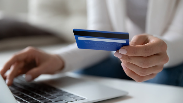 Making bookings online using a credit card