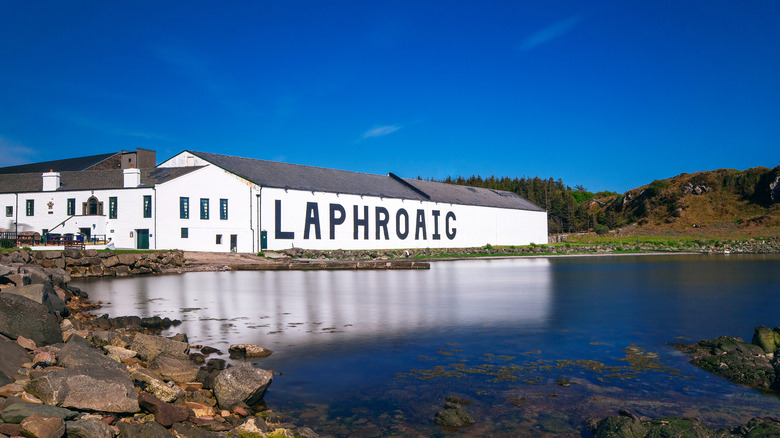 Laphroig distillery from the water
