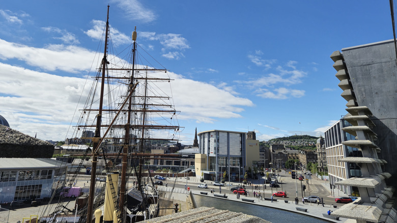 View of Dundee from the balcony of V&A Museum