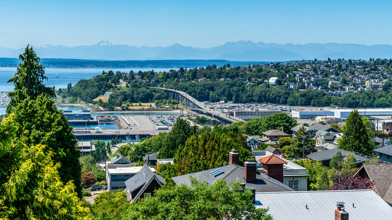 Landscape of Magnolia, Seattle, at daytime