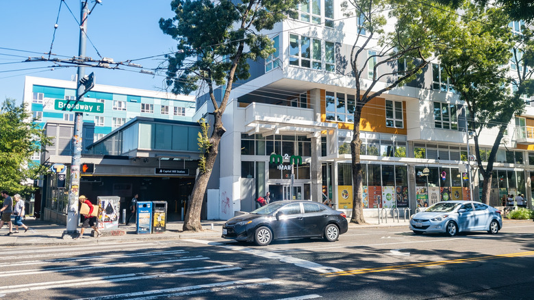 Link Light Rail station in Seattle's Capitol Hill neighborhood