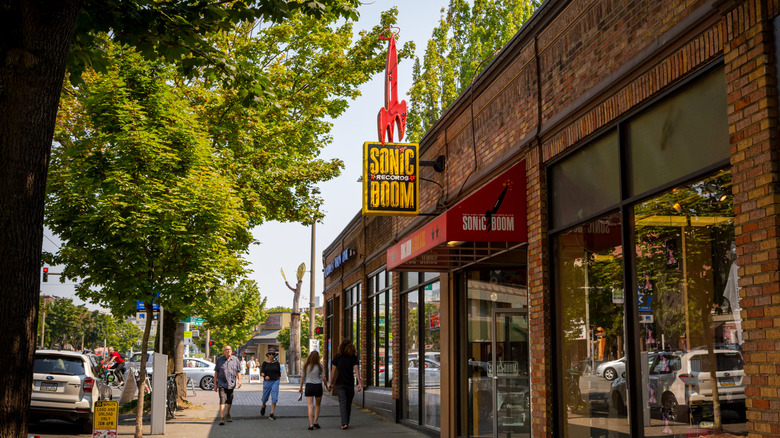 The Sonic Boom Record shop located in the heart of Ballard, Seattle