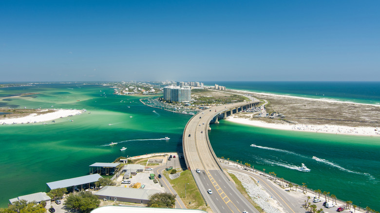 Aerial view of Orange Beach, Alabama