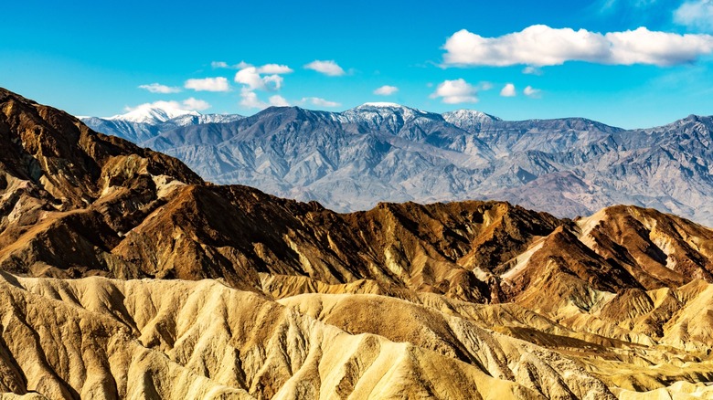 View of Death Valley mountains