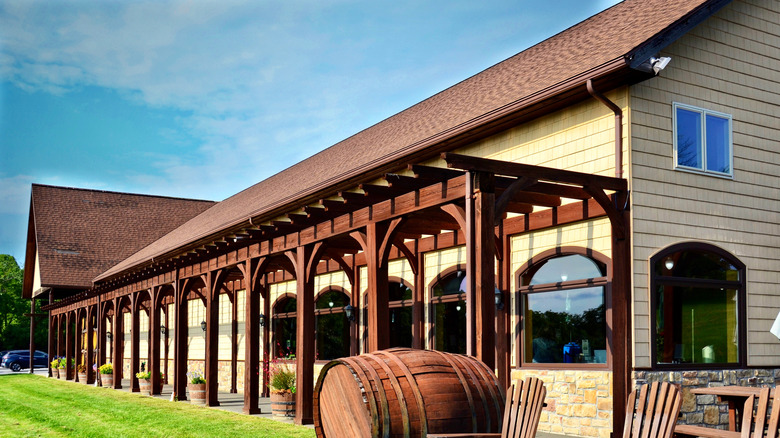 Keuka Spring Vineyards in the Finger Lakes region of New York on Lake Keuka