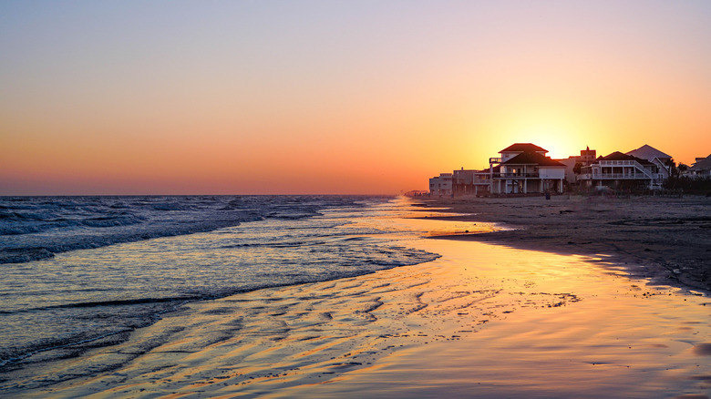 A sunset in Galveston, Texas
