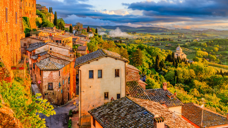 A hilltop view from Montepulciano in Italy's Tuscany