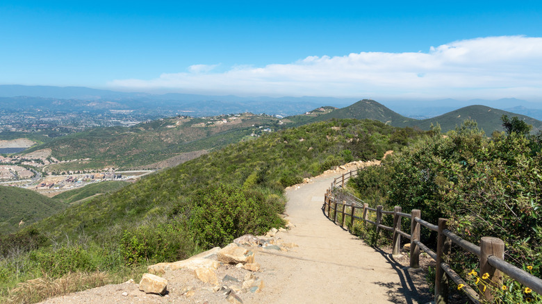 The view from the Double Peak hiking trail