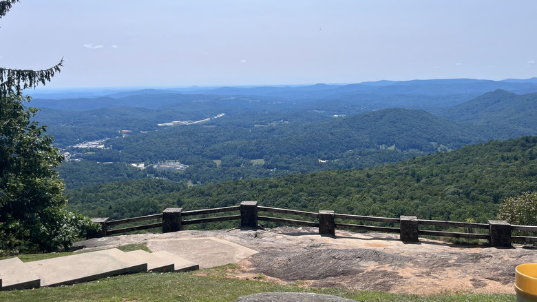 mountain overlook at Black Rock Mountain State Park