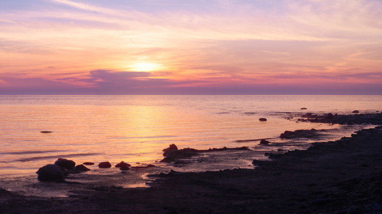 Sunset over Lake Huron