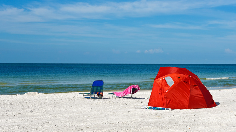 Tent on the beach