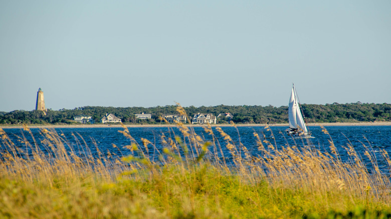 coastal view of Oak Island in North Carolina