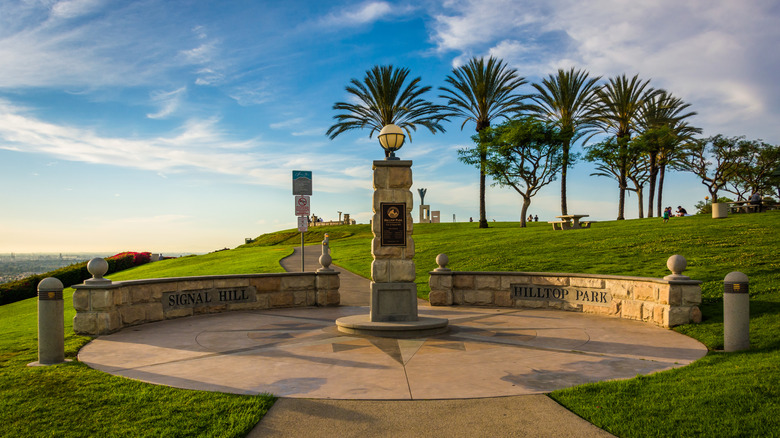 Entrance to Hilltop Park in Signal Hill, California