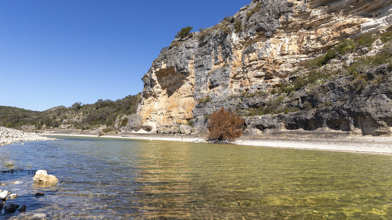 Canyon walls at the new Silver Lake State Park, Texas