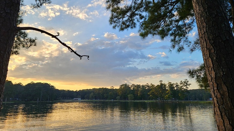 Wind Creek State Park, Alabama, overlooking Lake Martin, during sunset