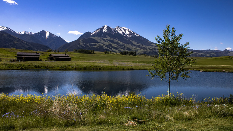 View of Emigrant Peak in Montana