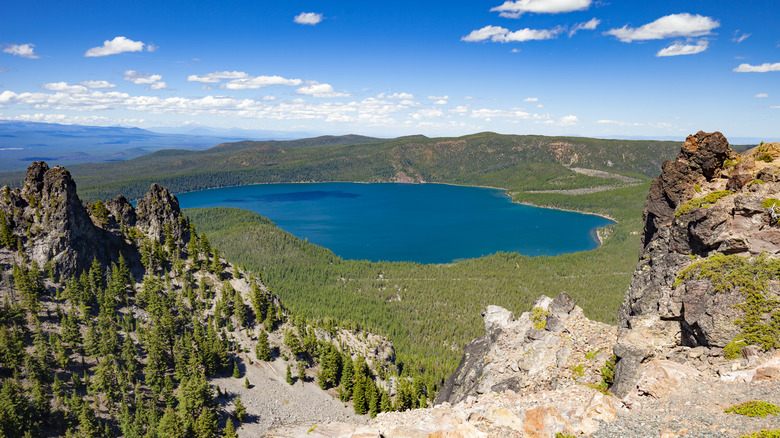 Paulina Lake in Newberry National Volcanic Monument, Oregon