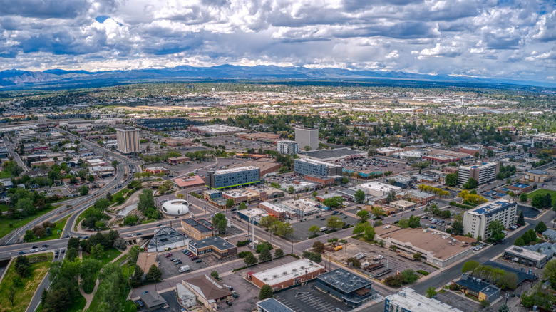 Aerial view of Arvada, Colorado