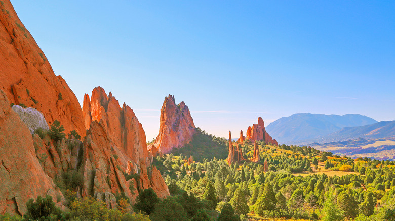 The Garden of the Gods in Colorado Springs, Colorado