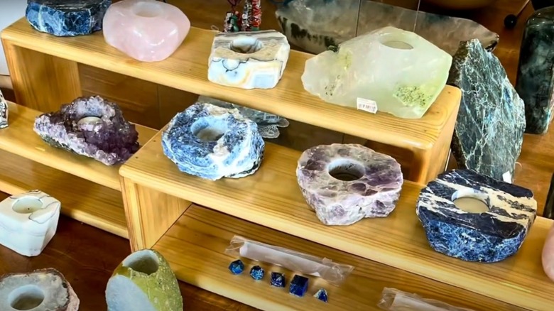 Gems and crafts on display