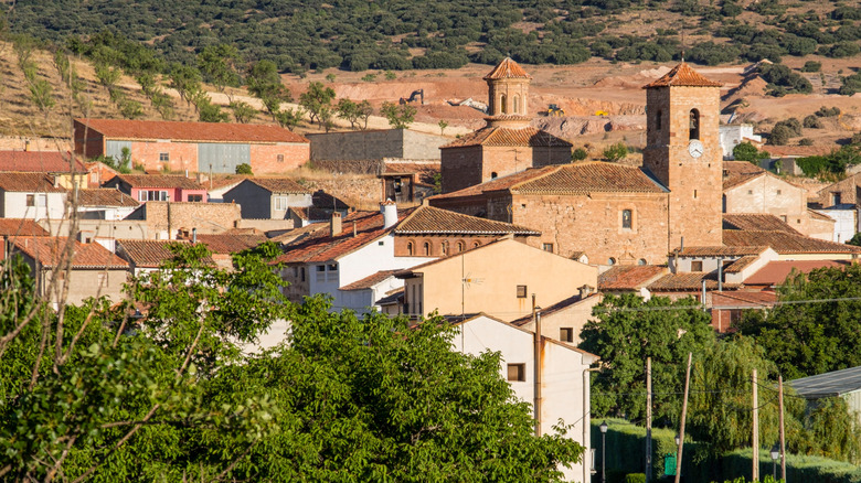 Calamocha townscape against landscape