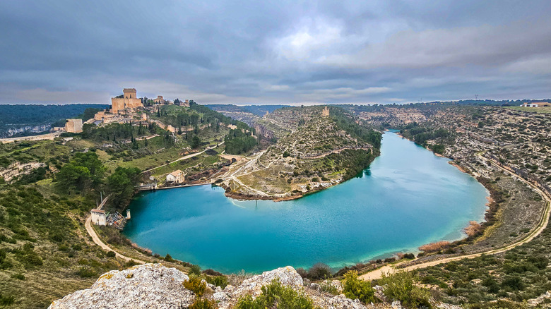 Castle of Alarcón sitting amidst the gorges of the Júcar River