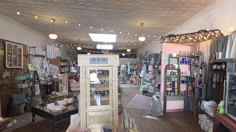 interior of The Square Gift Co., store in Fulton, Mississippi