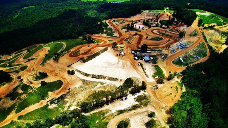 An aerial view of Monster Mountain MX Park