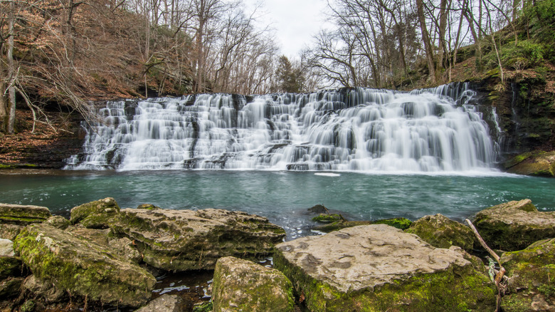 Rutledge Falls in Tullahoma, Tennessee, known for its width