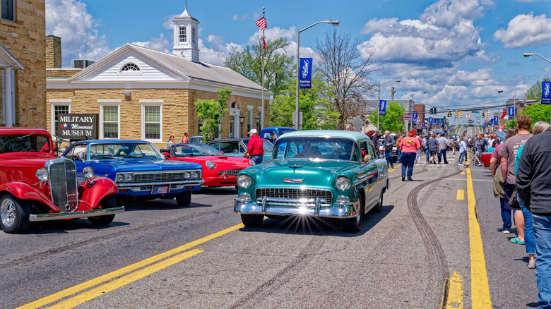 Car show in Downtown Crossville, Tennessee