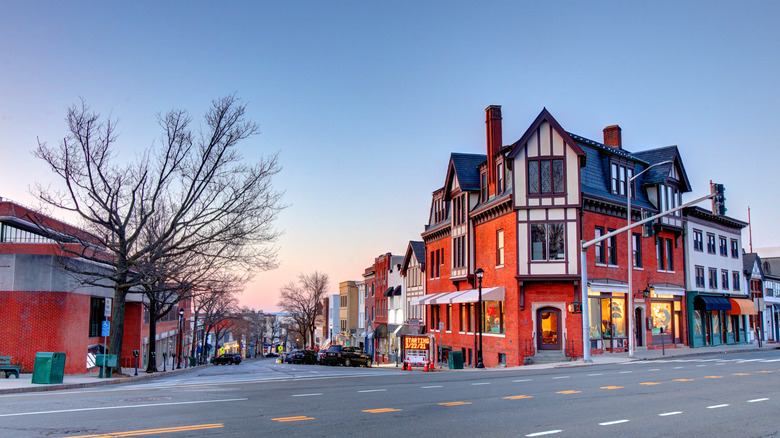 The town of Greenwich, CT in Fairfield County