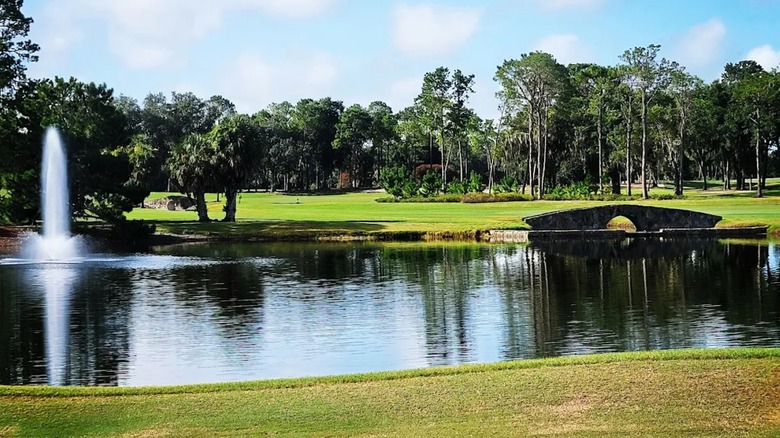 View of the golf course at the Mission Resort and Club