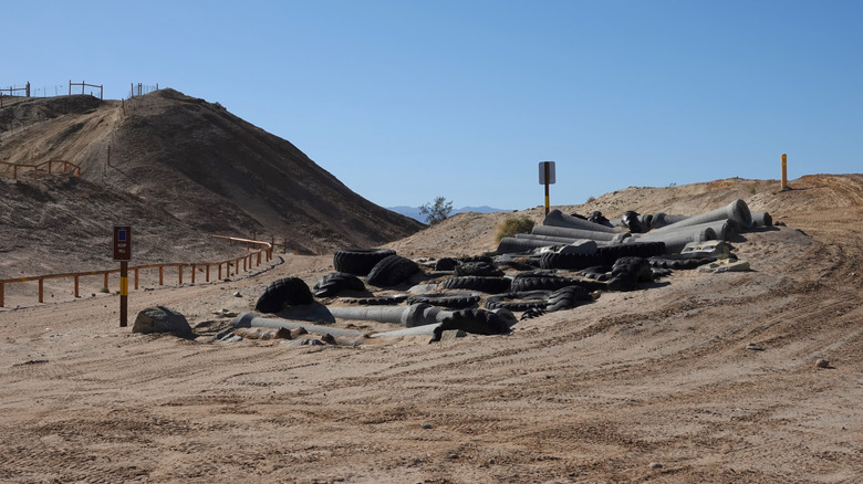 an obstacle on course at Ocotillo Wells State Vehicular Registration Area