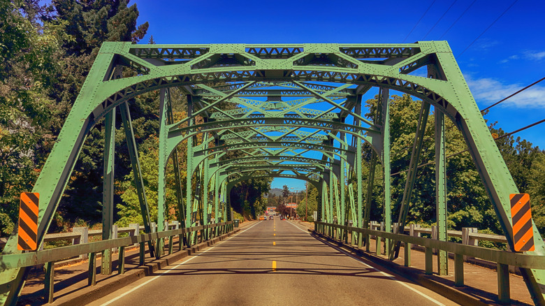 Bridge leading into Brownsville, Oregon